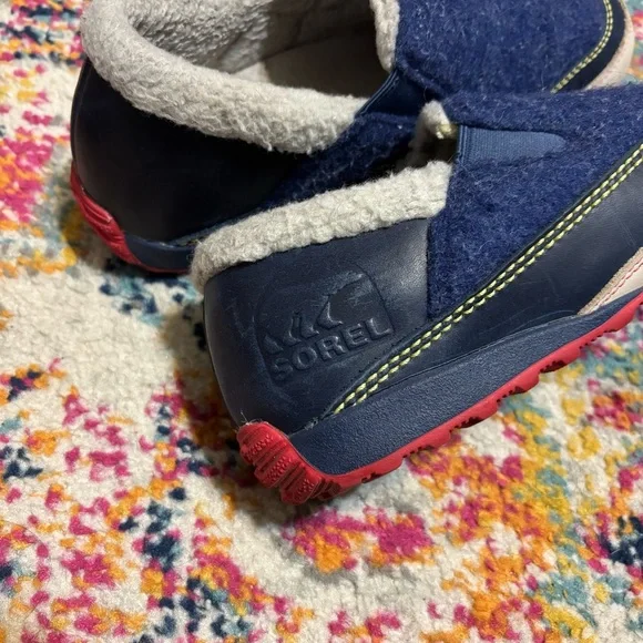 Sorel Women's Navy and White Mules - Picture 3 of 5